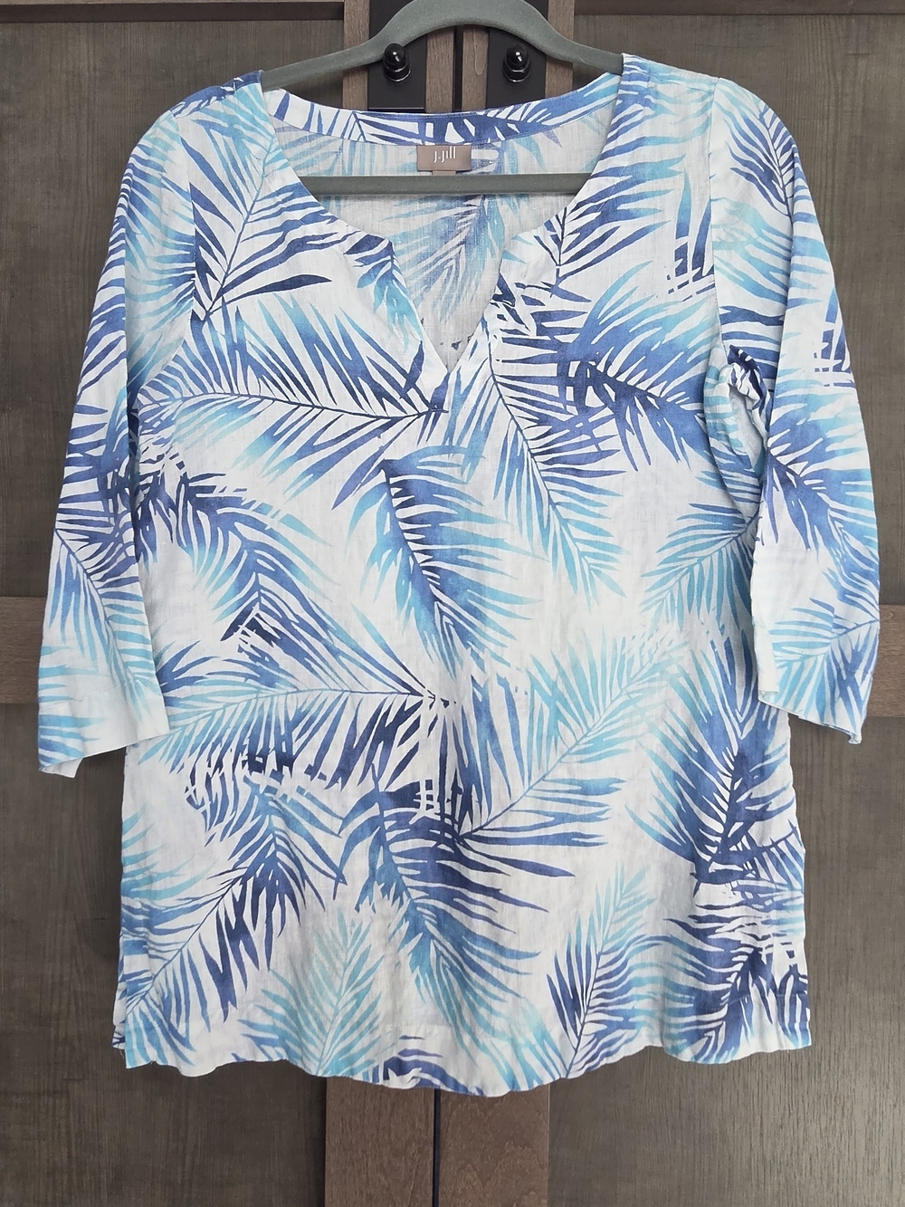 J.Jill 100% Linen Palm Leaf Tunic – XS